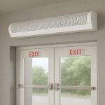 ستارة هواء 150 سم ، غطاء معدني مع جهاز تحكم عن بعد ومستشعر باب